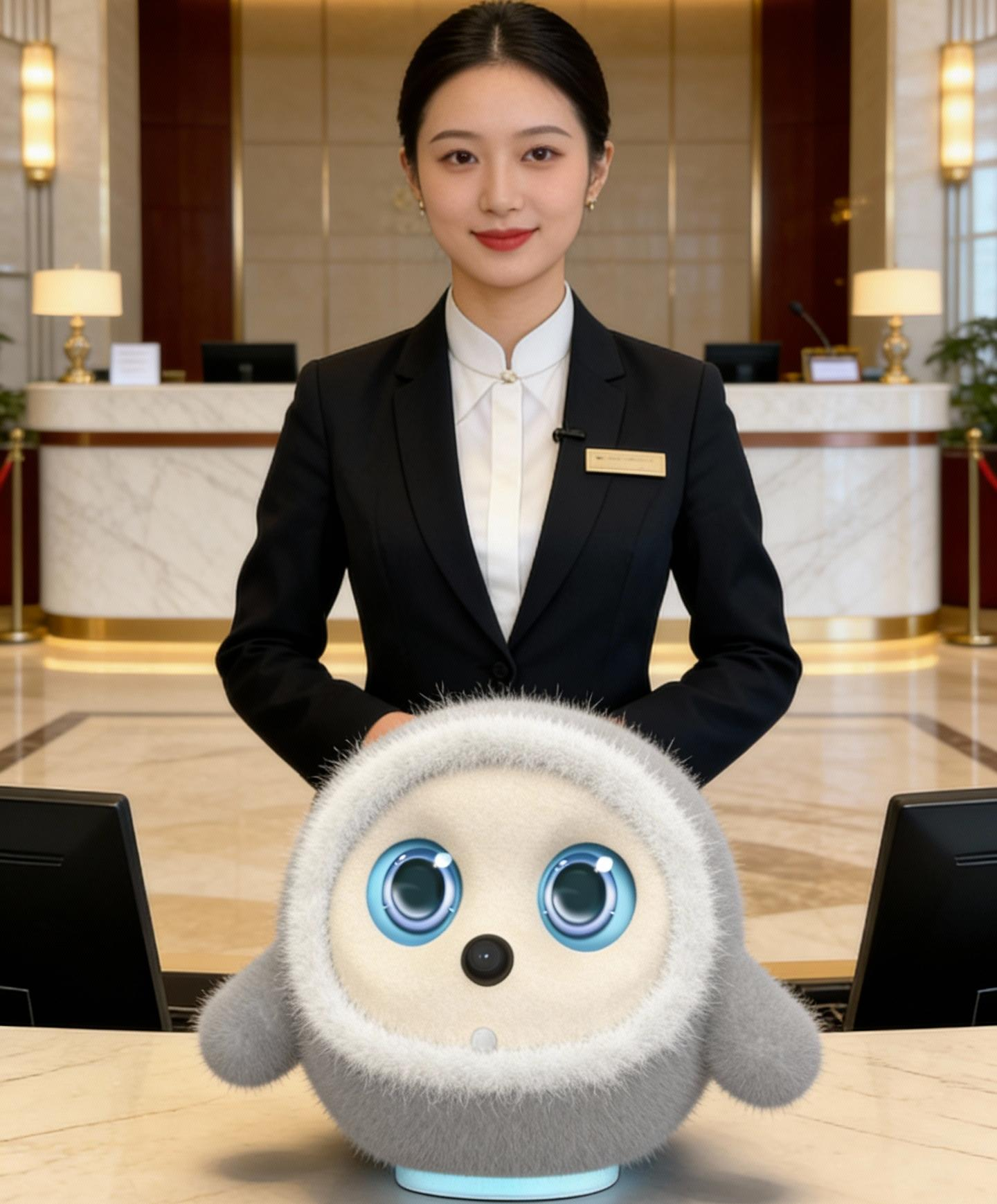 Kbao at hotel reception